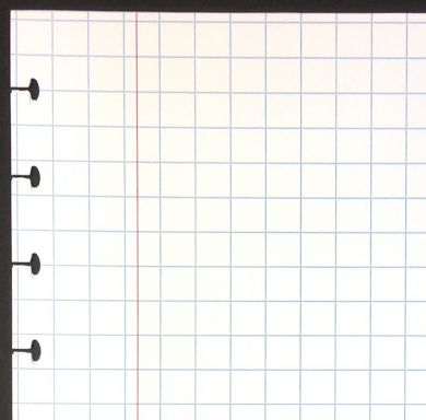 A5 Refill 10 x 10 Squares on White Paper